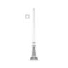 Tapered 5" to 3" Round Aluminum Pole with P2500 Series Base and Fluted Round Cover