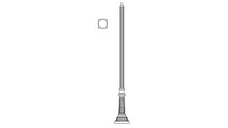 Hadco P2500 Series Poles (P2520, P2525, P2540, P2550, P2555, P2560