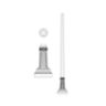 Tapered 5" to 3" Round Aluminum Pole with P3100 Series Base