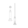 Tapered 5" to 3" Round Aluminum Pole with P4100 Series Base