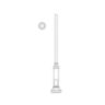 4" Round Aluminum Pole with P4100 Series Base (4" Tenon)
