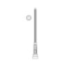 5" Flat Fluted Round Aluminum Pole with P4400 Series Base