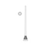 Tapered 5" to 3" Round Aluminum Pole with P5000 Series Base