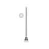 Tapered 6" to 4" Fluted Round Aluminum Pole with P5000 Series Base