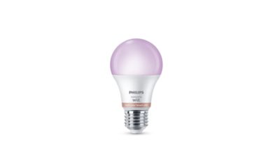 LED inteligente Bombilla LED inteligente RGB A60, base E27, 806 lm