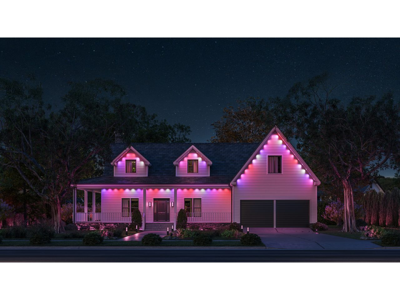 Festavia permanent outdoor lights 90 ft white string | Philips Hue