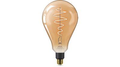 Okos LED Filament Bulb, borostyánsárga, 6 W (25 W-tal egyenértékű), PS160, E27