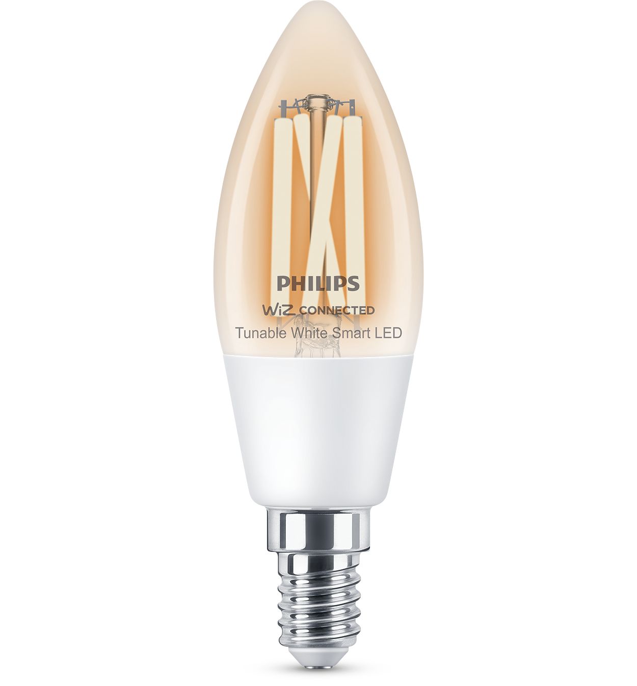 Smart LED Filament Candle clear 4.9W Eq.40W C35 E14 8719514372061 Philips
