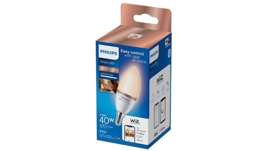 נורה חכמה&nbsp;Smart LED Candle C37 E14&nbsp;מבית Philips