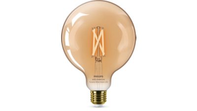 Smarte LED Filament-Kugellampe Bernstein 7 W (entspr. 50 W) G125 E27