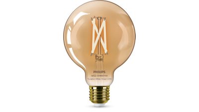 Smarte LED Filament-Kugellampe Bernstein 7 W (entspr. 50 W) G95 E27