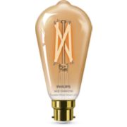 Smart LED Filament Bulb amber 7W (Eq.50W) ST64 B22