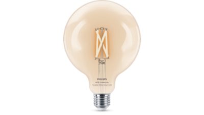 Okos LED Filament Globe, átlátszó, 7 W (60 W-tal egyenértékű), G125, E27
