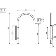 Dimension Drawing (without table) - JSP298 MBW 880 RAL