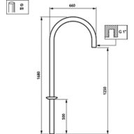 Dimension Drawing (without table) - JSP295 MBP-S 630 89 RAL