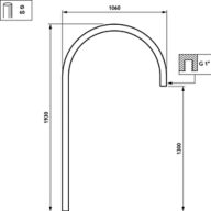 Dimension Drawing (without table) - JSP299 MBP-S 1000 60 RAL