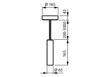 Dimension Drawing (without table) - PT332C 22S/PC930 PSU HMB BK BK WH