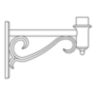 Arms, Wall Mount (PTW2280)
