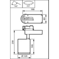 Dimension Drawing (without table) - ST780T 49S/830 DIA-VLC HOVL-H BK