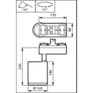 Dimension Drawing (without table) - ST780S 49S/830 DIA-VLC MB FG WH