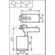 Dimension Drawing (without table) - ST780T 39S/840 PSU NB FG WH