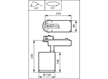 Dimension Drawing (without table) - ST780T 39S/827 PSU NB FG WH