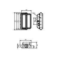 Dimension Drawing (without table) - BVP662CR LED280 200W 220-240 827 S6 FP