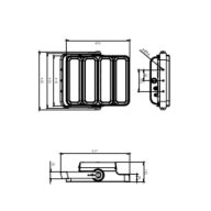 Dimension Drawing (without table) - BVP665CR LED600 400W 220-240 857 SMB EP