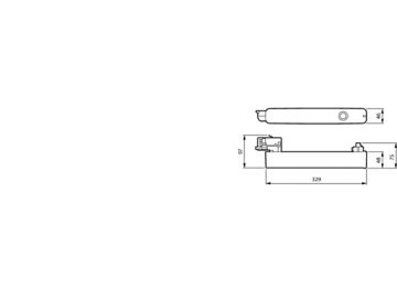 Dimension Drawing (without table) - EM160T TRK 2S OA NM3 ELP WH IP20