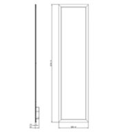 Dimension Drawing (without table) - RC160V LED37/830 W303L1210 PSU UVG