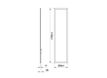 Dimension Drawing (without table) - RC160V LED39/865 W30L120 PSU 54