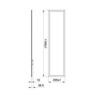 Dimension Drawing (without table) - RC160V LED39/840 W30L120 PSU OC 54