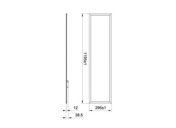 Dimension Drawing (without table) - RC160V LED27/830 W30L120 PSD 16