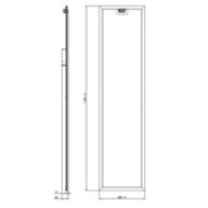 Dimension Drawing (without table) - RC160X LED37/940 W30L120 SIA CAU