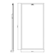 Dimension Drawing (without table) - RC160X LED58/965 W60L120 SIA