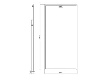 Dimension Drawing (without table) - RC160X LED60/865 W60L120 SIA