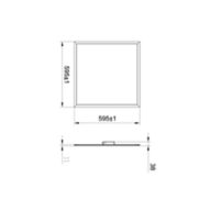 Dimension Drawing (without table) - RC160V LED36/9TW W60L60 54 CAU