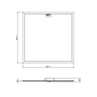 Dimension Drawing (without table) - RC160X LED39/840 W60L60 SIA
