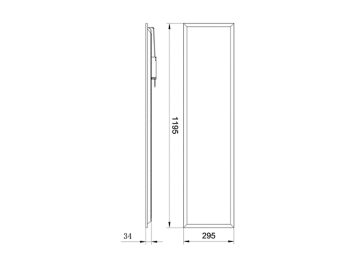 Dimension Drawing (without table) - RC199V LED39/840 PSU W30L120 UE