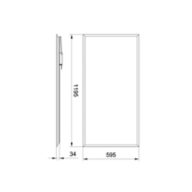 Dimension Drawing (without table) - RC199V LED53/940 PSD W60L120 UE