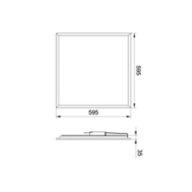 Dimension Drawing (without table) - RC199V LED36/840 PSU W60L60 OC UE