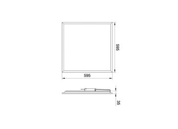 Dimension Drawing (without table) - RC199V LED35/840 PSD W60L60 OC UE