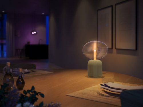 Lightguide ellipse + dome bordslampa (salviagrön)