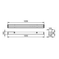 Dimension Drawing (without table) - RC570B LED50/840 L150W12 SD PSU