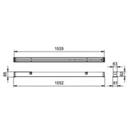 Dimension Drawing (without table) - RC570X LED50/940 L150W6 SD WIA