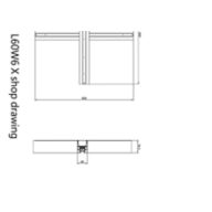 Dimension Drawing (without table) - SP570P LED40/840 L60W6 PSD X