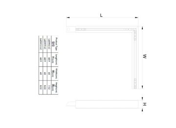 Dimension Drawing (without table) - RC570B LED40/940 L60W6 PSD LC