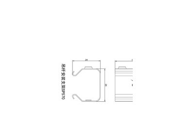 Dimension Drawing (without table) - Pole mount accessory SP570P
