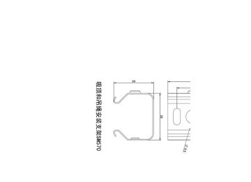 Dimension Drawing (without table) - Surface mount accessory SM570C