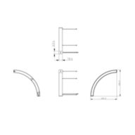 Dimension Drawing (without table) - SP570P LED32/840 D120W6 90 SD CRV PSD